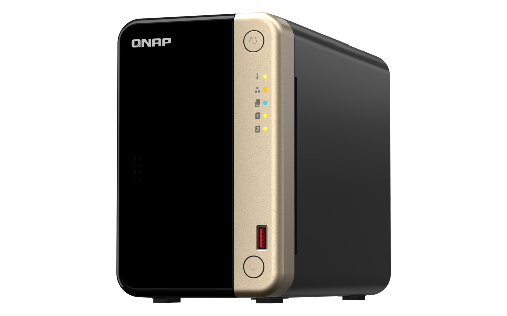 TS-264-8G-8TB - NAS QNAP Turbo NAS TS-264-8G - 2 x Vani totali - 4 GB Capacit memoria Flash - Intel Celeron Quad core (4 Core) - 8 GB RAM - DDR4 SDRAM Tower 2 x RJ-45 - 2.5 Gigabit Ethernet - Installati 2 HD da 4TB