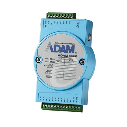 ADAM-6060-D1 - 6-CHANNEL RELAY OUTPUT W/DI MODULE