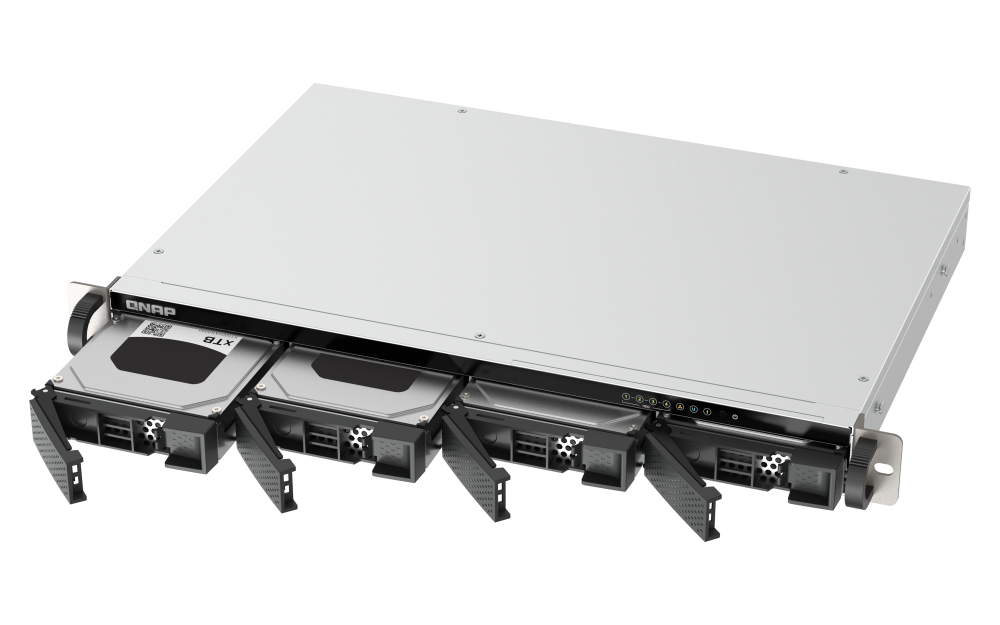 TS-433eU - qnap nas TS-433eU - 1U Rackmount a profondit  ridotta - CPU ARM 4-core Cortex-A55 2,0GHz - 4GB - 1psu