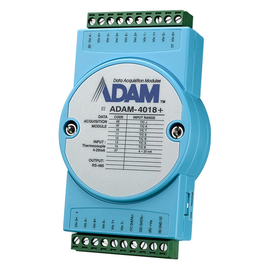 ADAM-4018+-F - 8-CHANNEL THERMOCOUPLE INPUT MODULE (MODBUS)