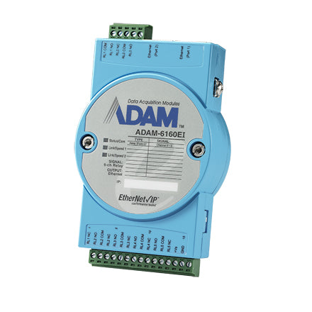 ADAM-6160EI-AE - 6-CH RELAY ETHERNET/IP MODULE