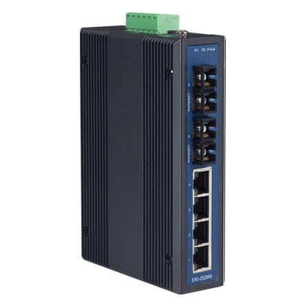 EKI-2526M-AE -  4-port 10/100M+2 Fiber unmanaged Ethernet switch