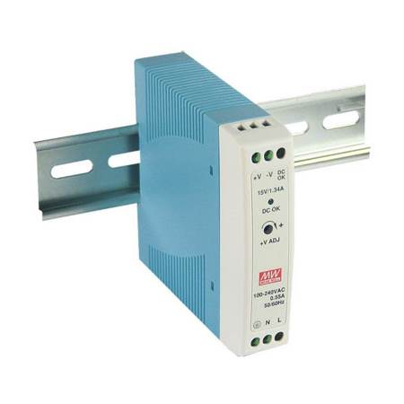 96PSD-A20W24-MM - A/D 100-240V20W 24V MDR DIN RAIL (MDR-20-24)