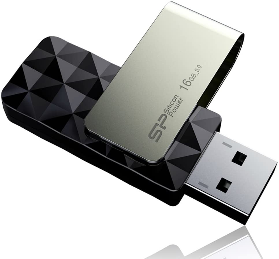 SP016GBUF3B30V1KCL - Pendrive 16GB USB 3.0  Blaze B30 Nero - Opzione cologo con incisione laser